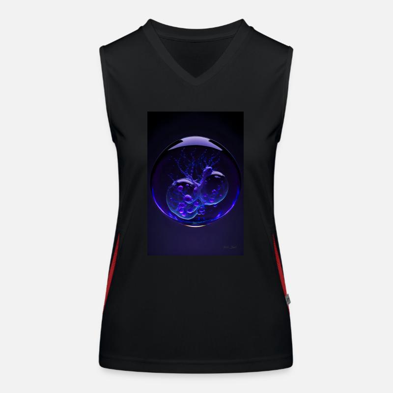 Kaos dans une bulle violette 4 Débardeur respirant contrasté Femme