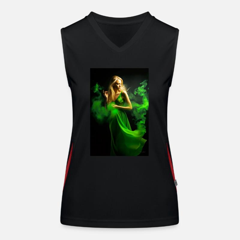Beauté verte 4 Débardeur respirant contrasté Femme