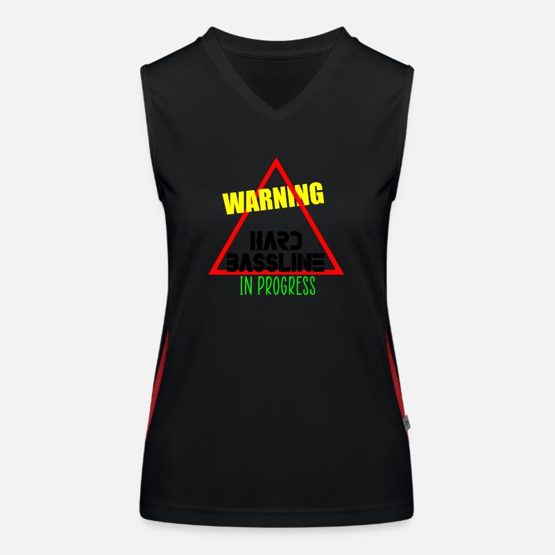 Citation de ligne de basse dure Débardeur respirant contrasté Femme