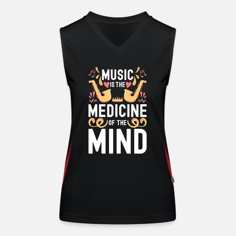 Musik Techno Lieder Funktionelles Kontrast-Tank Top für Frauen