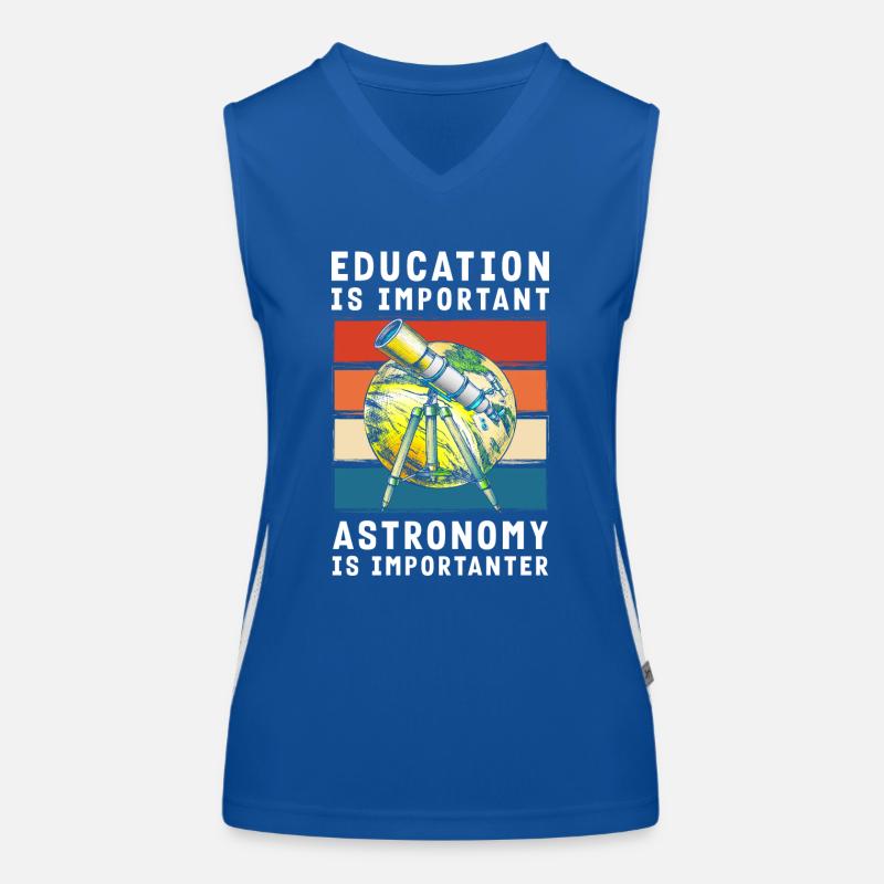 Science du système solaire Star Rocket Débardeur respirant contrasté Femme