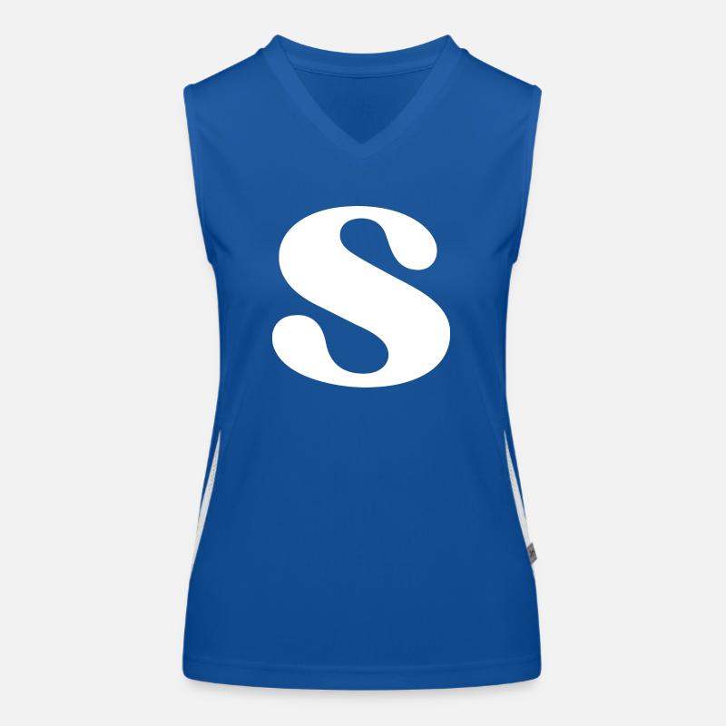 Buchstaben s Funktionelles Kontrast-Tank Top für Frauen