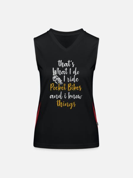 Bike Biker Mud Father - Women's Functional Contrast Tank Top - black/red - Front