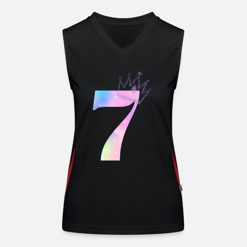7th anniversary rainbow Women's Functional Contrast Tank Top