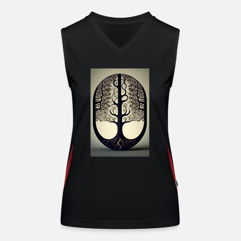 Forest view Women's Functional Contrast Tank Top