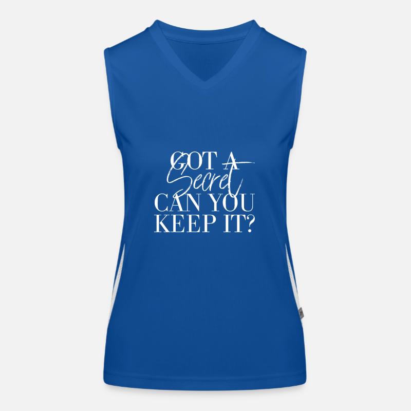 Got a secret can you keep it? Funktionelles Kontrast-Tank Top für Frauen