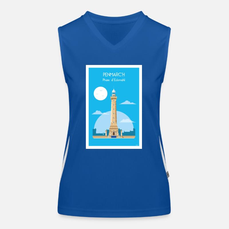 ECKMüHL LEUCHTTURM Funktionelles Kontrast-Tank Top für Frauen