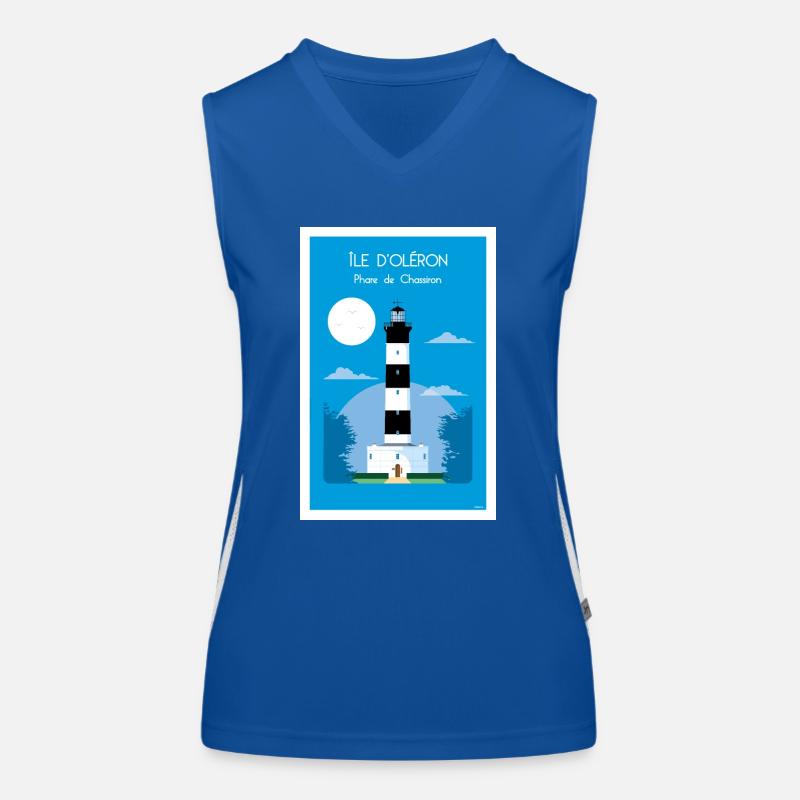 LEUCHTTURM VON CHASSIRON Funktionelles Kontrast-Tank Top für Frauen