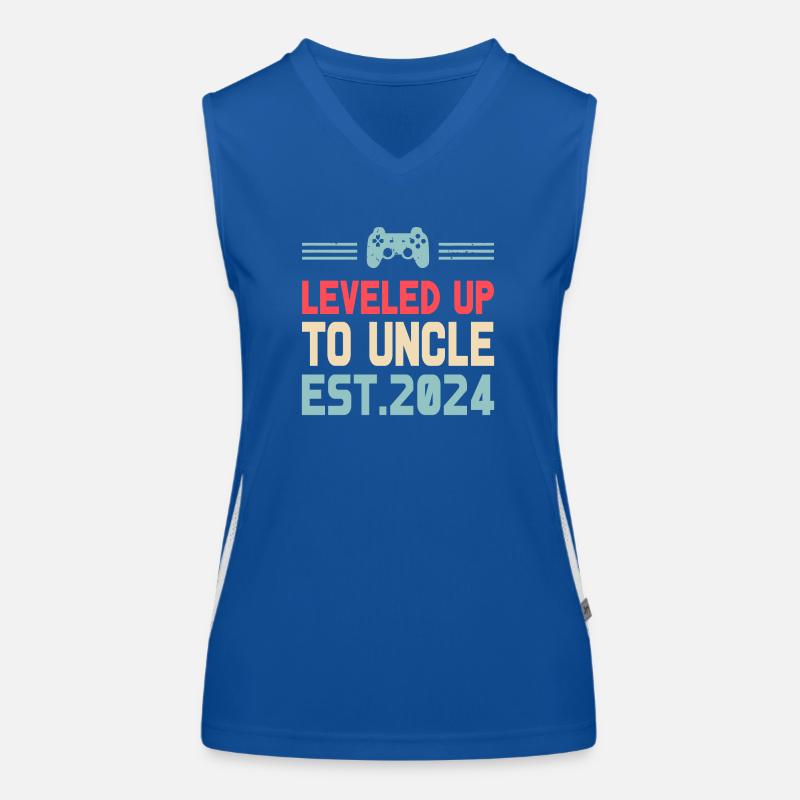 uncle Est 2024 Level Unlocked First Time Uncle Débardeur respirant contrasté Femme