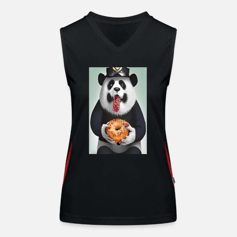 Panda donut Débardeur respirant contrasté Femme