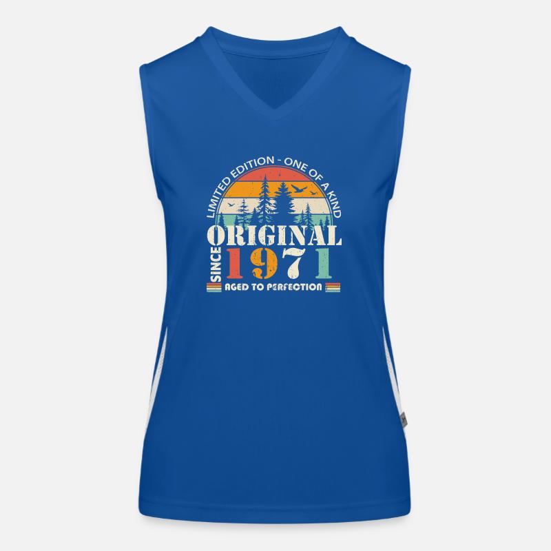 1971: Vintage Legend for the 53rd Anniversary Women's Functional Contrast Tank Top