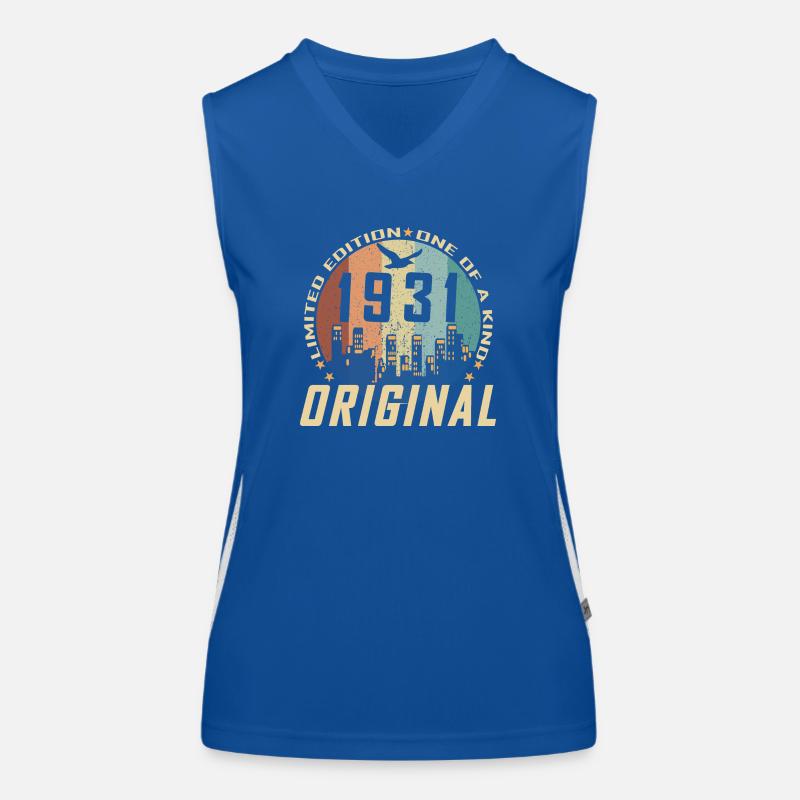 Vintage December 1931 93 Year Anniversary Gift Women's Functional Contrast Tank Top