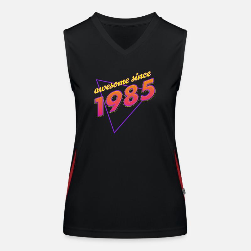 Retro - Genial seit 1985 Funktionelles Kontrast-Tank Top für Frauen