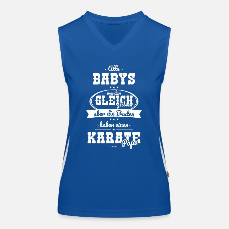 Same Babies The Best Have A Karate Dad Women's Functional Contrast Tank Top