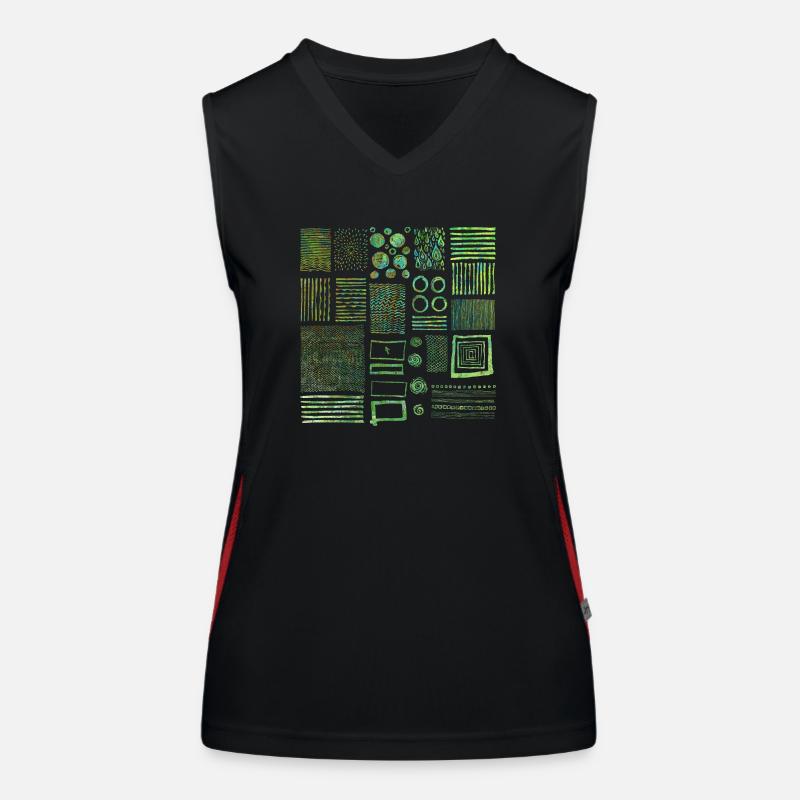 Graphique Débardeur respirant contrasté Femme