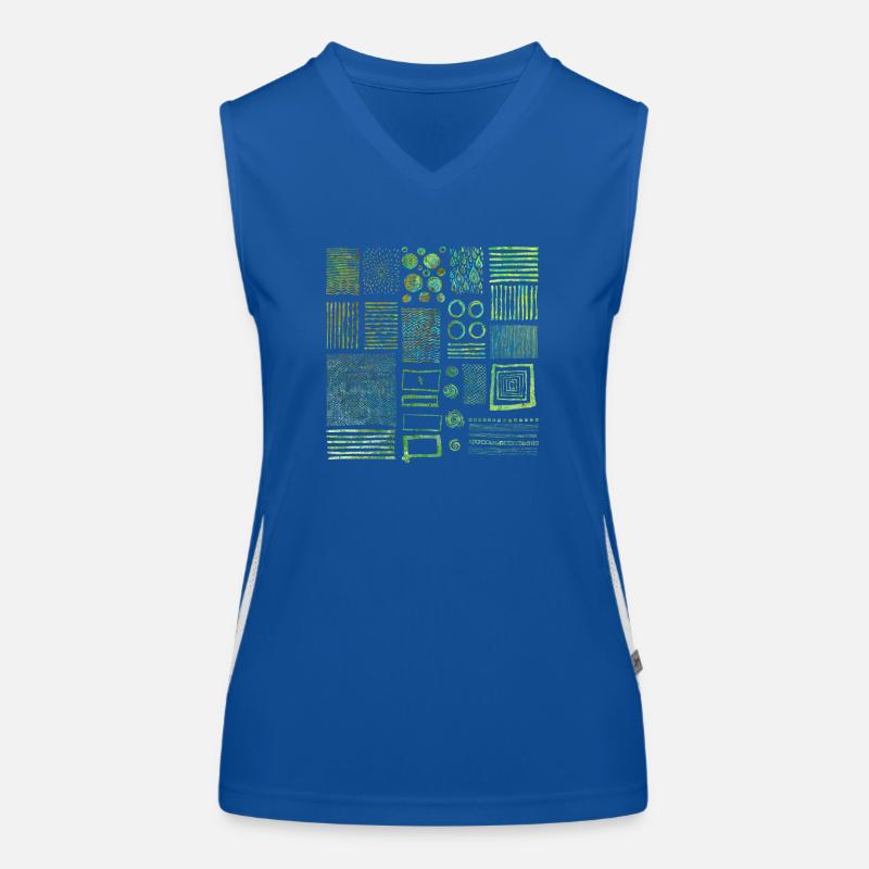 Graphique Débardeur respirant contrasté Femme