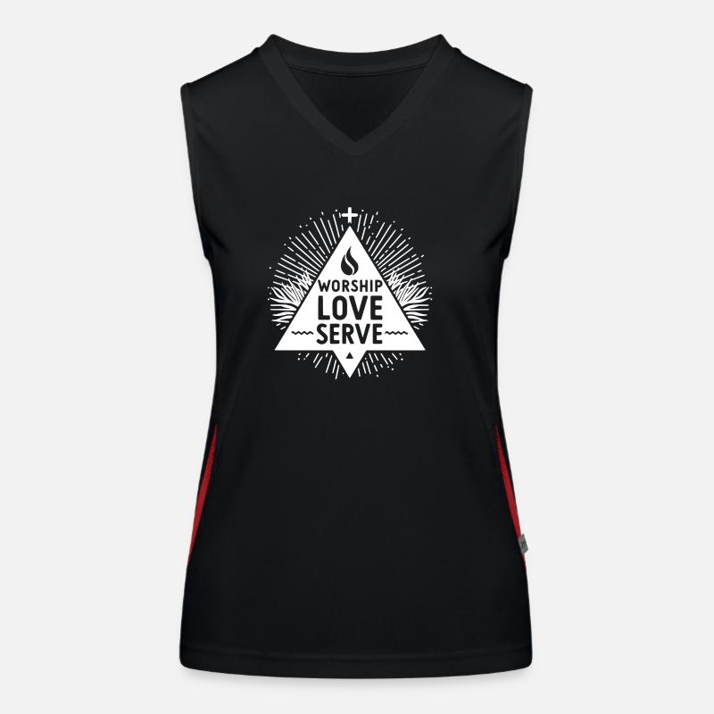 Worship Love Serve Women's Functional Contrast Tank Top