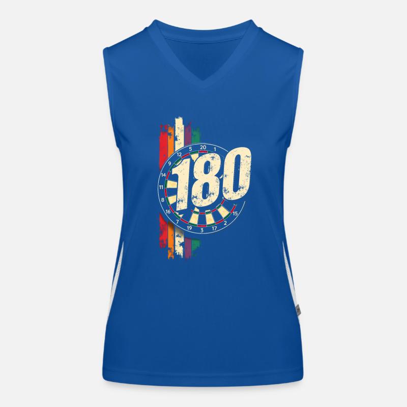 Darts 180 Dartboard Triple Dart Dartpfeil Funktionelles Kontrast-Tank Top für Frauen