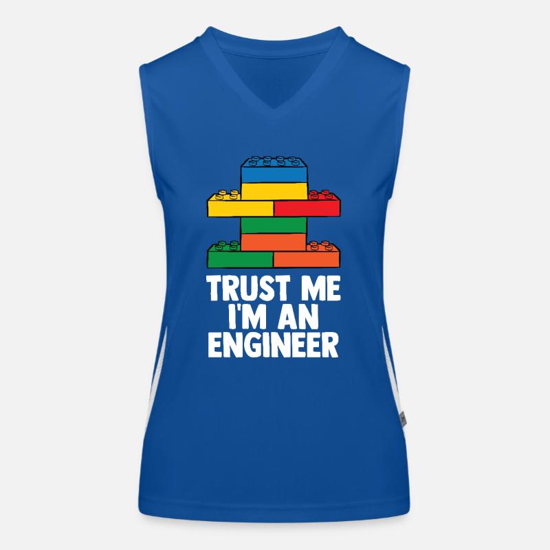 Brick Builder Brick Building Master Builder Women's Functional Contrast Tank Top