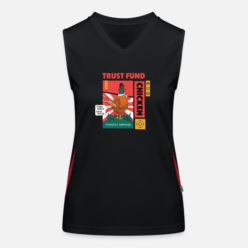 Pheasant - Trust Fund Chicken Women's Functional Contrast Tank Top