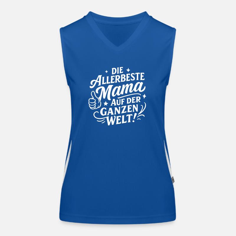 Beste Mama Spruch Funktionelles Kontrast-Tank Top für Frauen