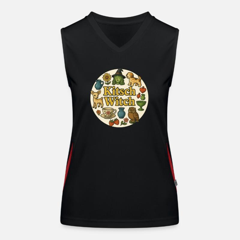 Sorcière kitsch Débardeur respirant contrasté Femme