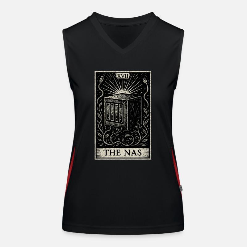 Datahoarding Tarot: The Oracle of NAS Women's Functional Contrast Tank Top