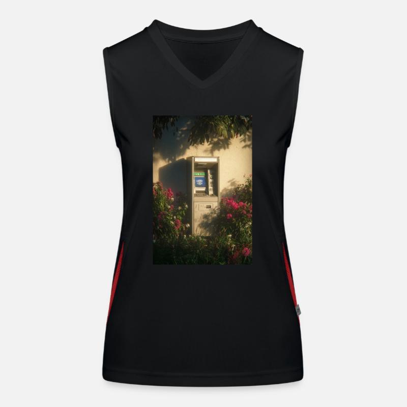 Lonely ATM in Bloom Women's Functional Contrast Tank Top