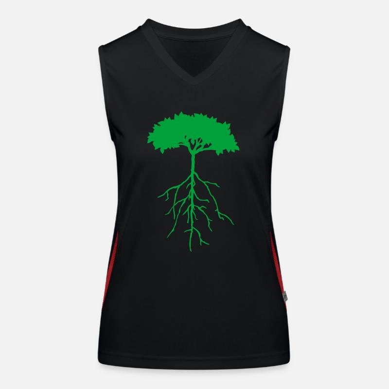 root tree Women's Functional Contrast Tank Top