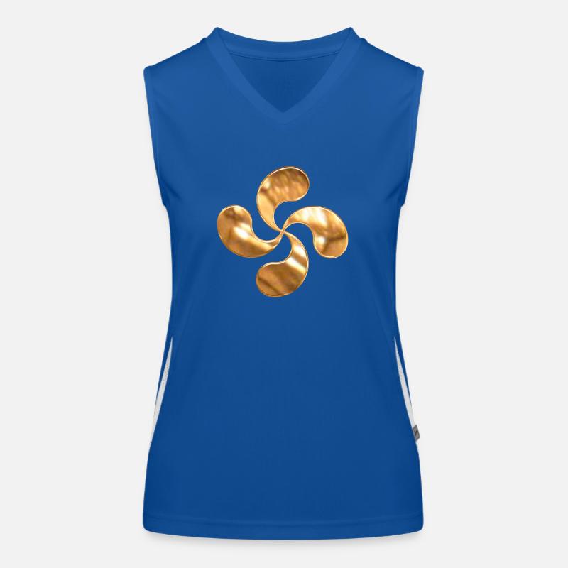 croix basque Débardeur respirant contrasté Femme