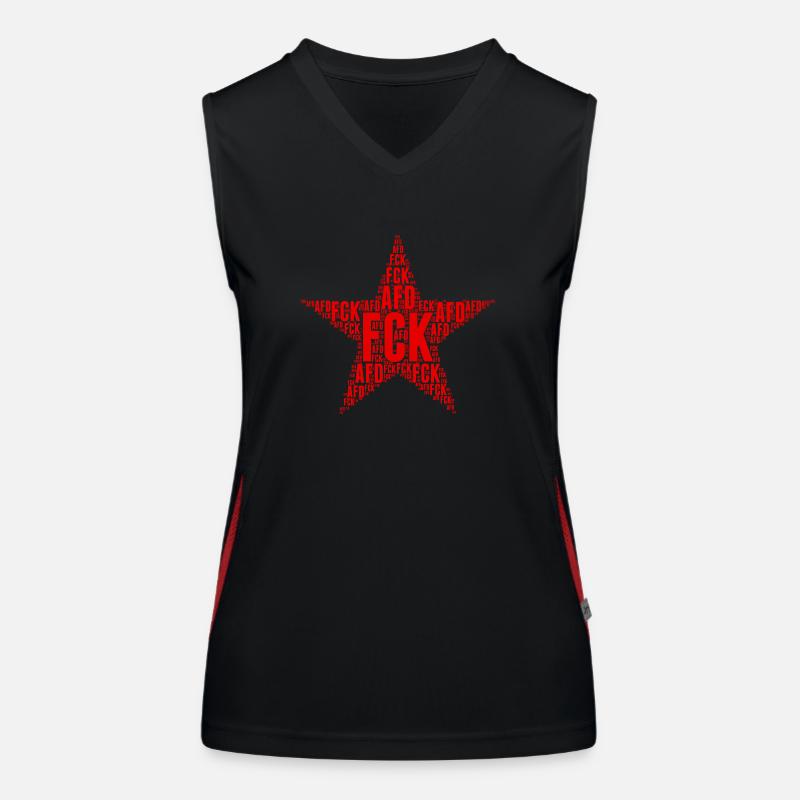 FCK AFD Funktionelles Kontrast-Tank Top für Frauen