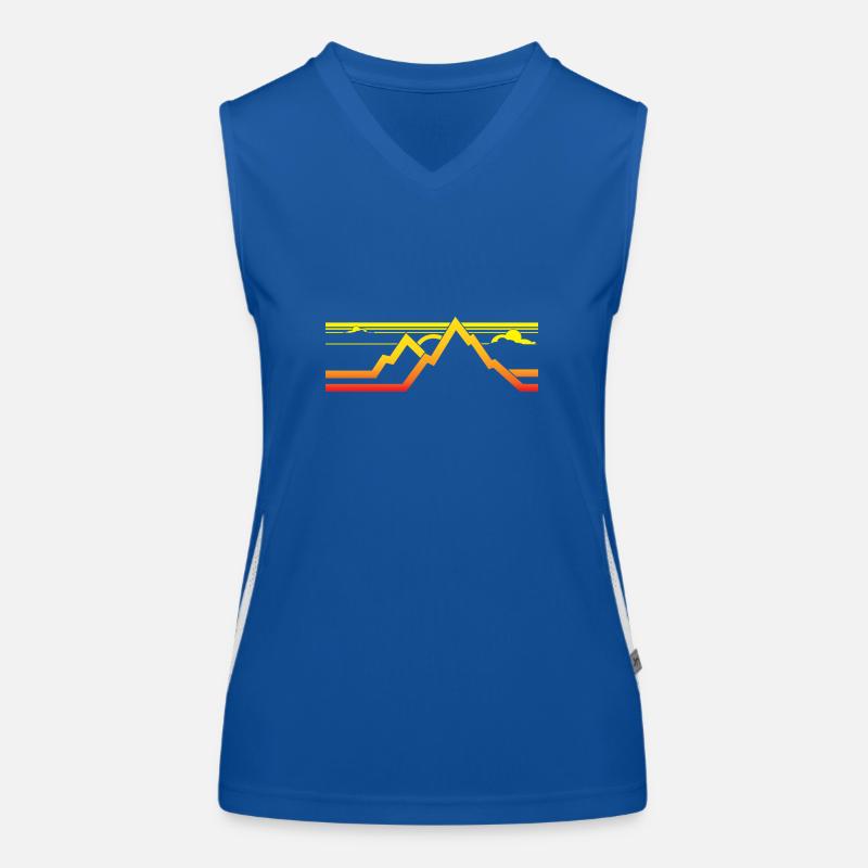 Mountains Women's Functional Contrast Tank Top