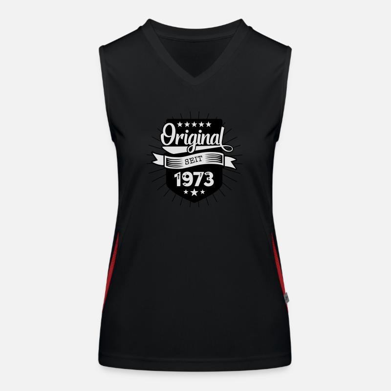 Original 1973 Funktionelles Kontrast-Tank Top für Frauen
