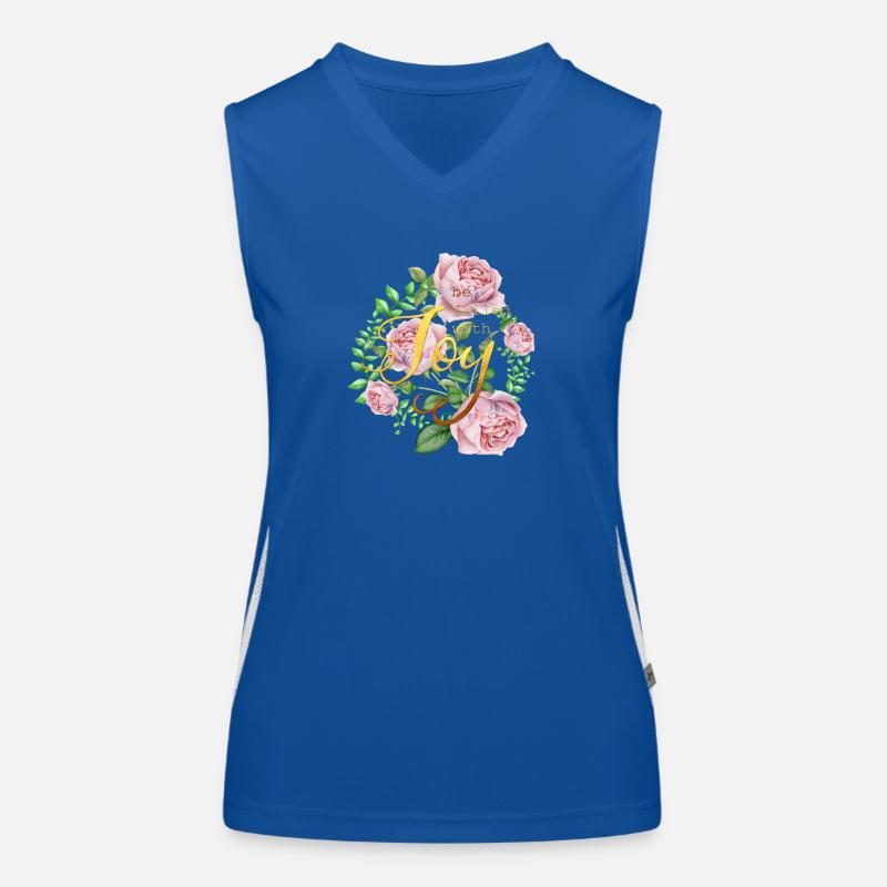 Be filled with joy Funktionelles Kontrast-Tank Top für Frauen