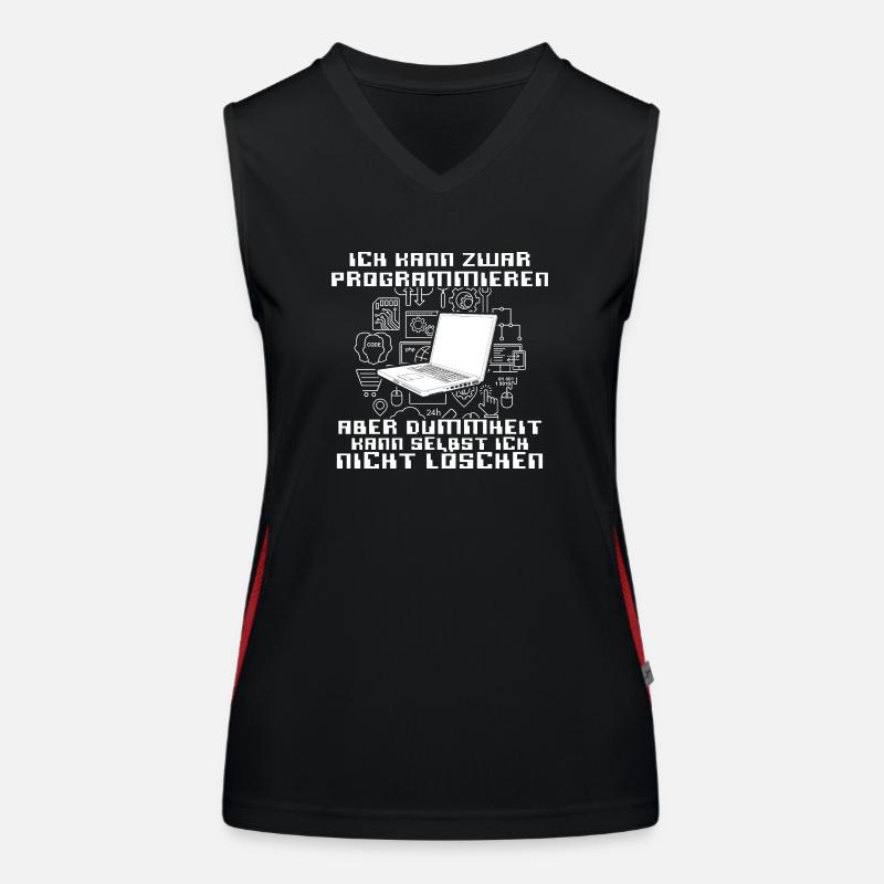 Ich kann programmieren Funktionelles Kontrast-Tank Top für Frauen