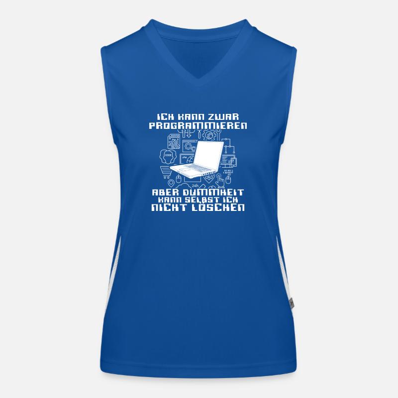 Ich kann programmieren Funktionelles Kontrast-Tank Top für Frauen