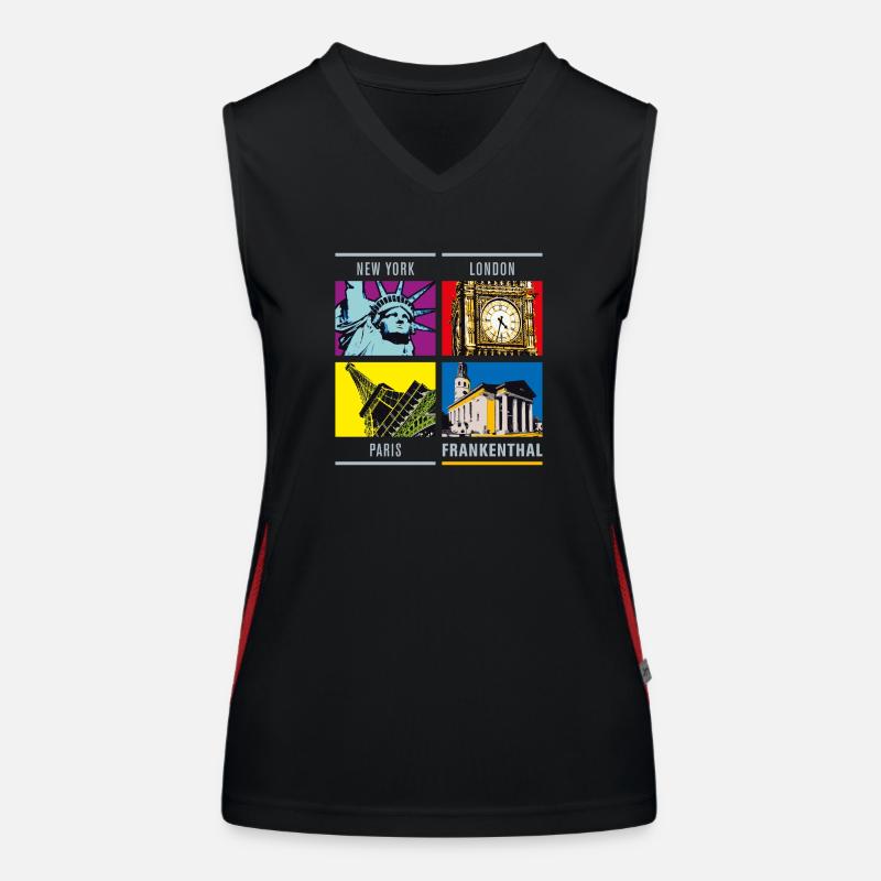 Frankenthal Funktionelles Kontrast-Tank Top für Frauen
