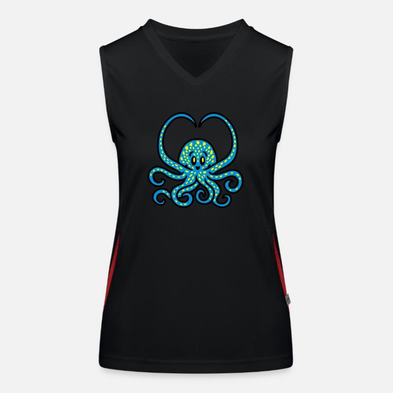 Coeur Squid 3 Débardeur respirant contrasté Femme