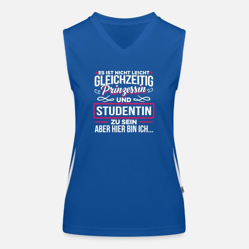 STUDENTIN - Prinzessin Funktionelles Kontrast-Tank Top für Frauen