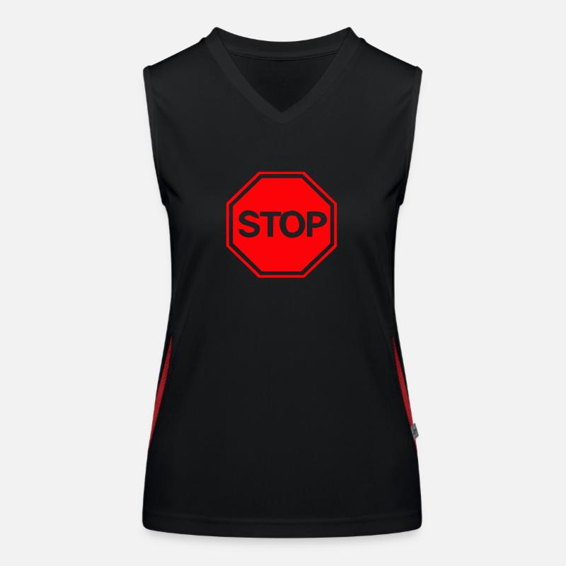 stop Funktionelles Kontrast-Tank Top für Frauen