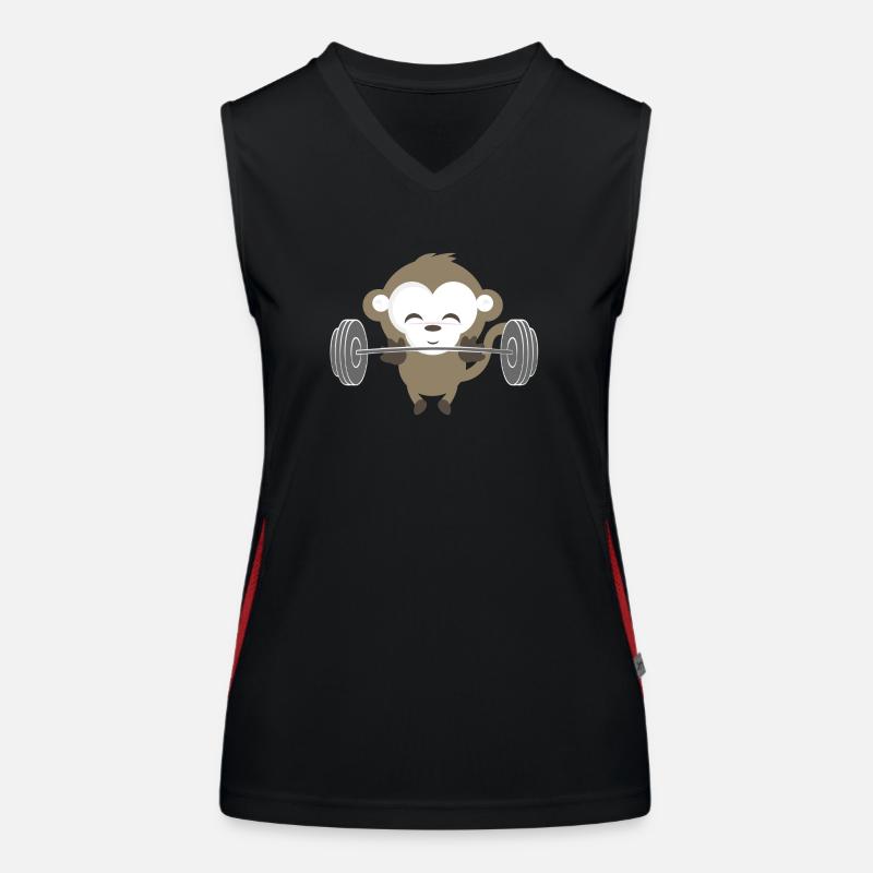 Fitnessmonkey neu Funktionelles Kontrast-Tank Top für Frauen