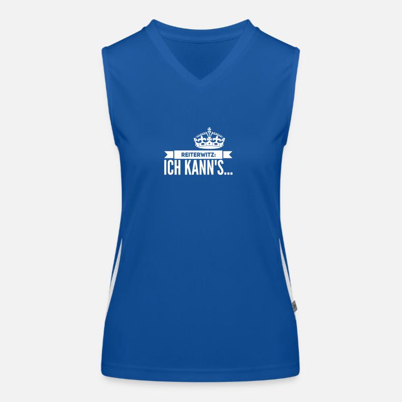 Pferdeliebe Funktionelles Kontrast-Tank Top für Frauen