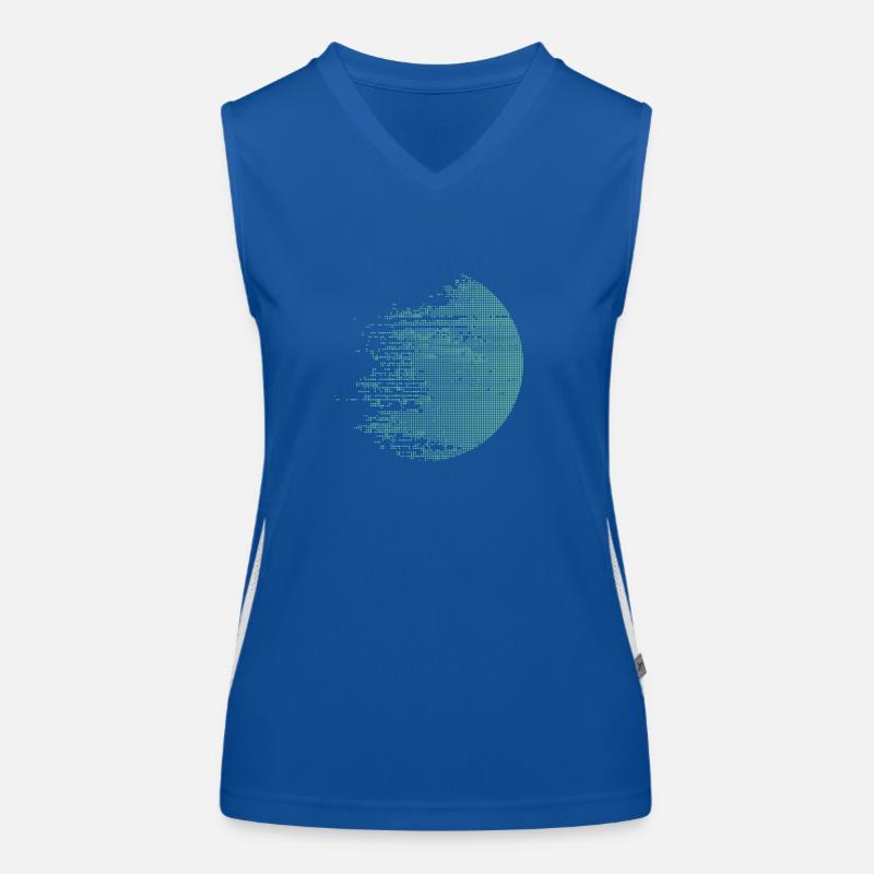 Digital Circle Women's Functional Contrast Tank Top