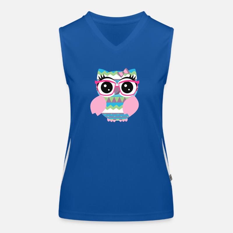 Owl Ethno Women's Functional Contrast Tank Top