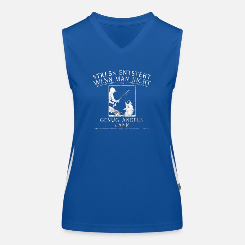 Angeln Funktionelles Kontrast-Tank Top für Frauen
