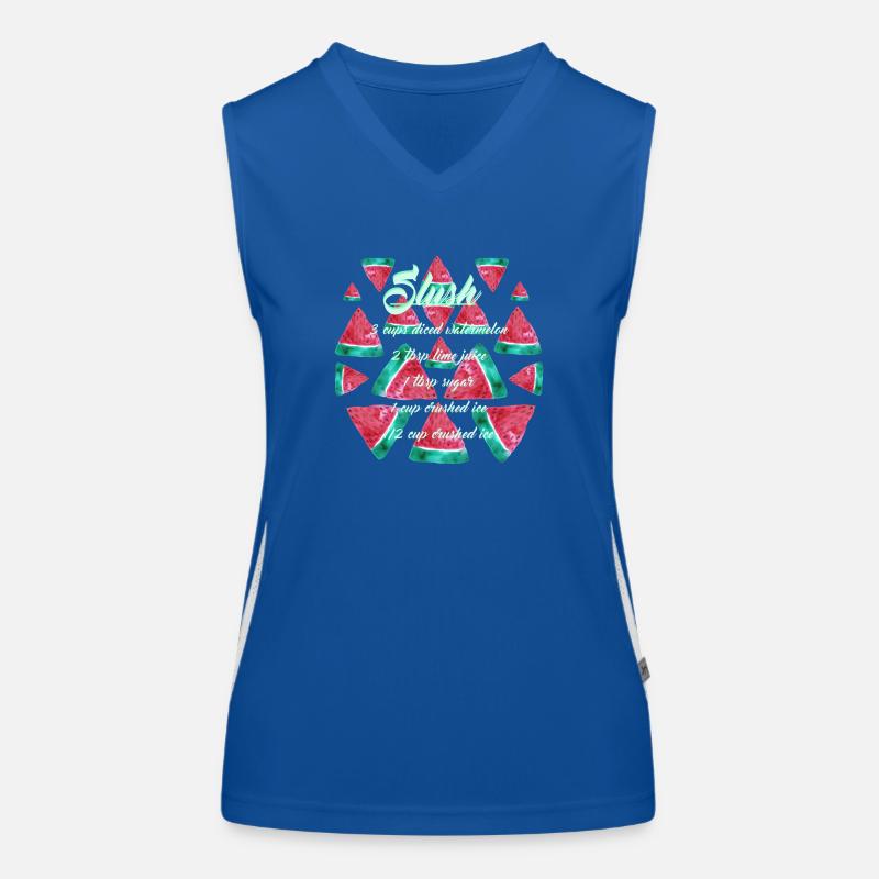 Wassermelonen Slush Funktionelles Kontrast-Tank Top für Frauen