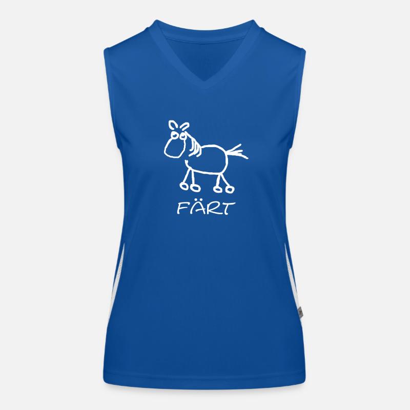 faert_weiss Funktionelles Kontrast-Tank Top für Frauen