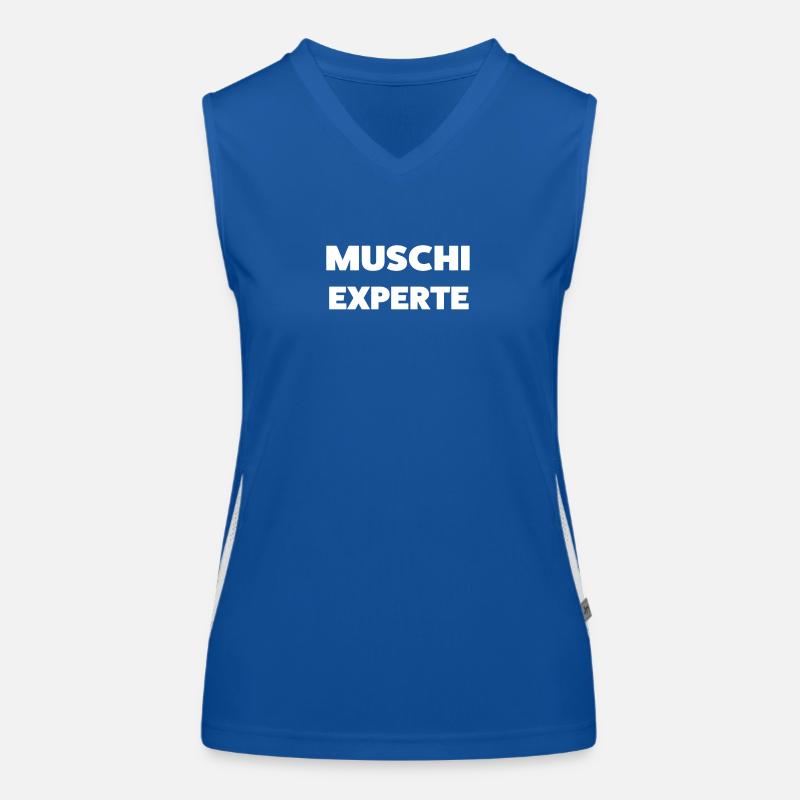 Muschi Experte Funktionelles Kontrast-Tank Top für Frauen