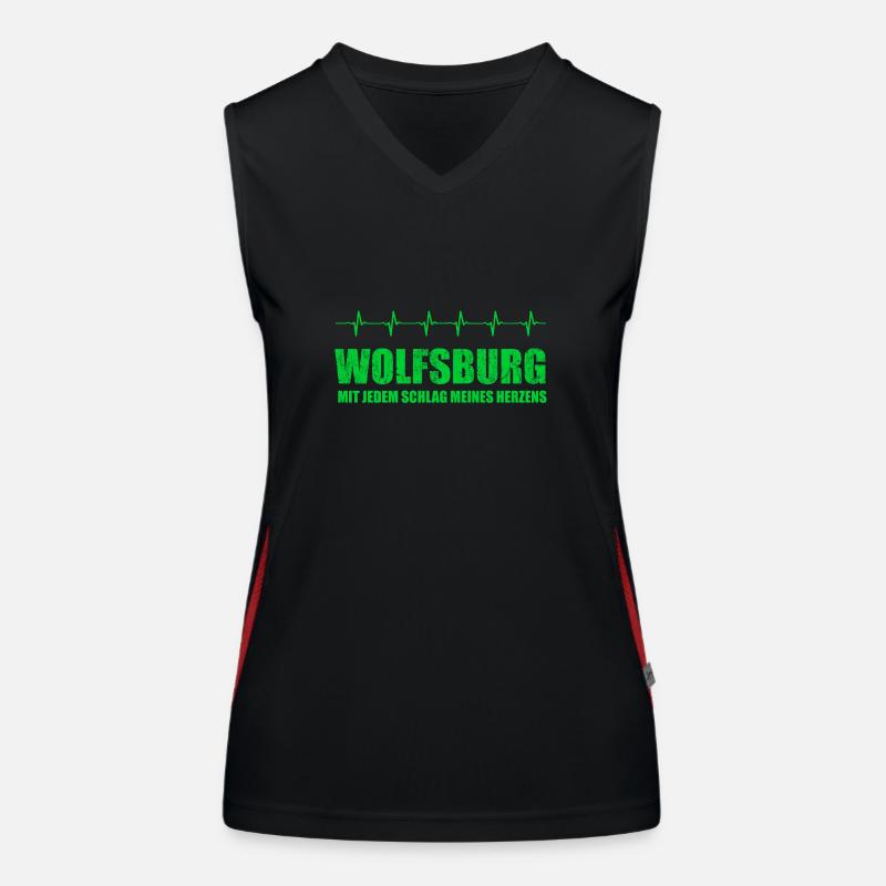 WOLFSBURG-Geschenk Funktionelles Kontrast-Tank Top für Frauen
