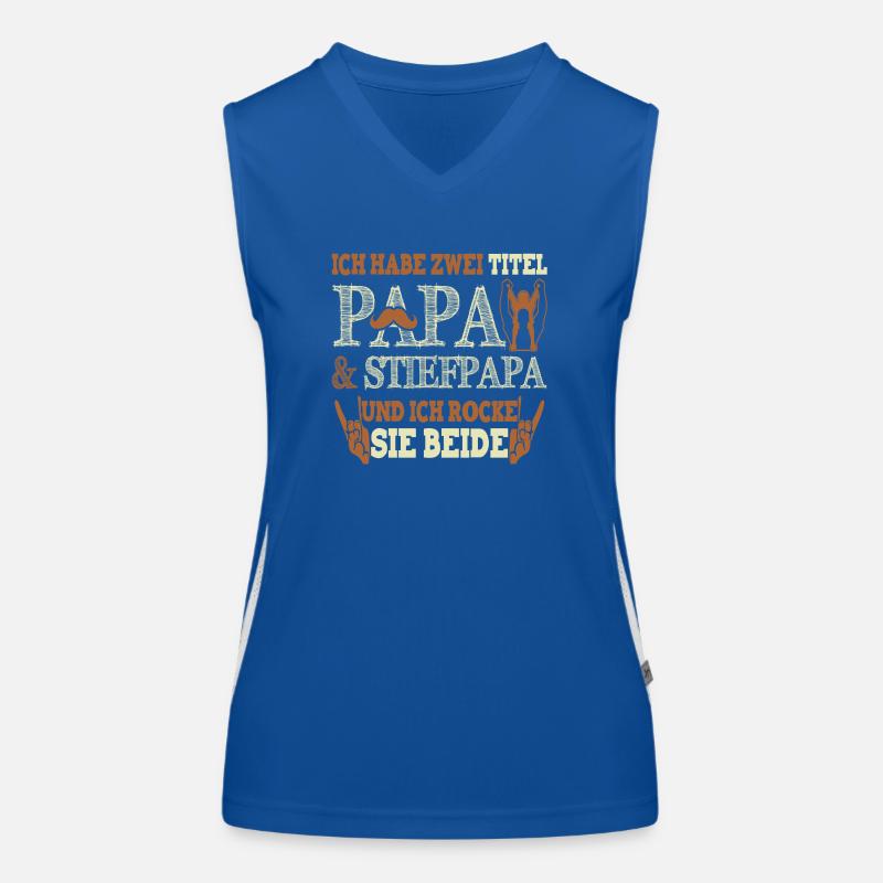 Papa & Stiefpapa Funktionelles Kontrast-Tank Top für Frauen